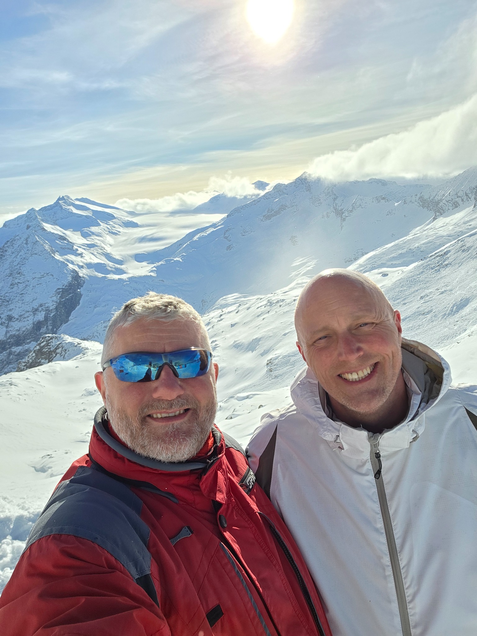 Skitur med bjergudsigt